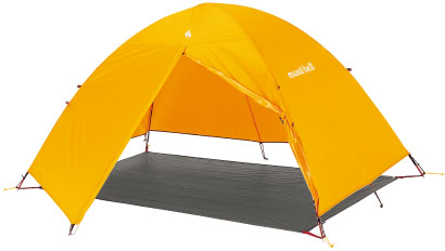 レインフライとグラウンドシートだけを使った設営方法