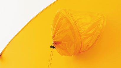 レインフライ側面のベンチレーション
