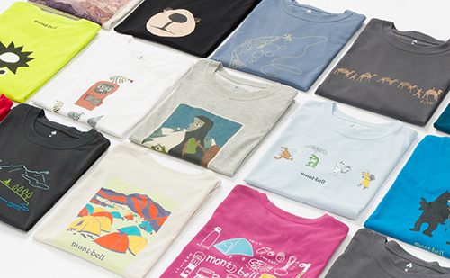 色とりどりのTシャツ