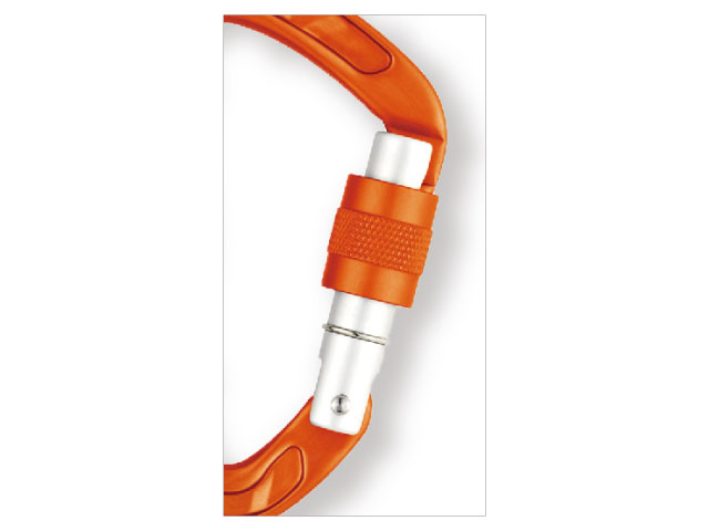 スクリューゲートのカラビナ